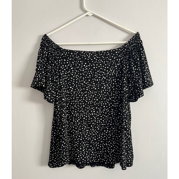 J. Jill wearever collection flutter short sleeve patterned shirt XL petite - Picture 2 of 7